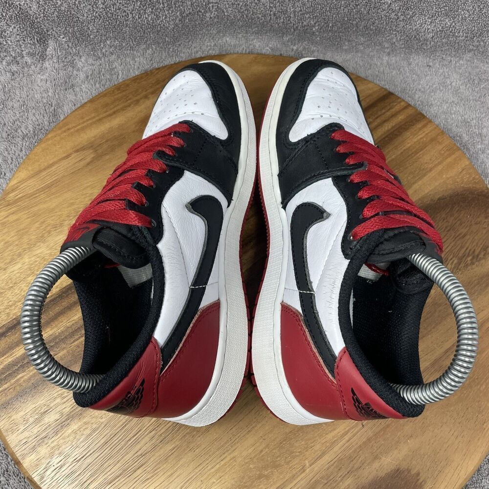 Nike Air Jordan 1 Retro Low OG White/Red CZ0858-106 Shoes 4.5Y Women's Size 6 - Picture 5 of 9